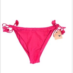 Shade & Shore NWT Women’s Hot Pink Tie-Side Bikini Bottoms Size XL (16)